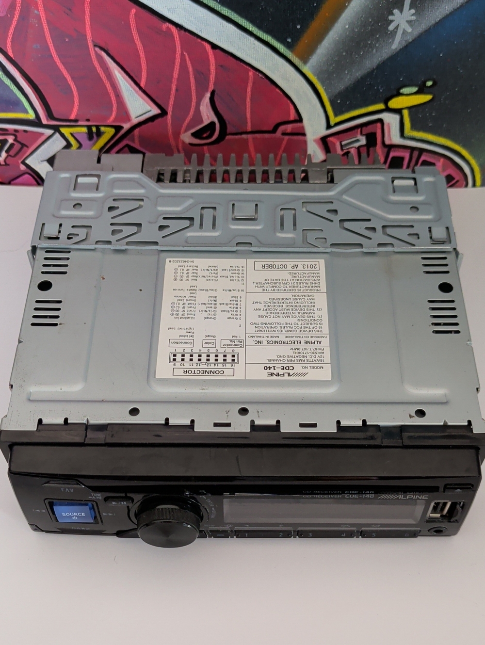 Alpine Single-DIN Car Stereo Receiver